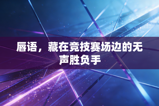 唇语，藏在竞技赛场边的无声胜负手