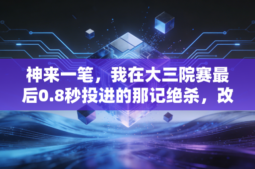 神来一笔，我在大三院赛最后0.8秒投进的那记绝杀，改变了我对体育的全部理解