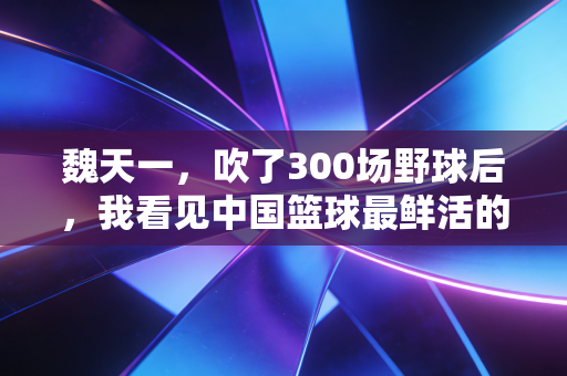 魏天一，吹了300场野球后，我看见中国篮球最鲜活的毛细血管