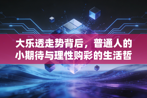 大乐透走势背后，普通人的小期待与理性购彩的生活哲学