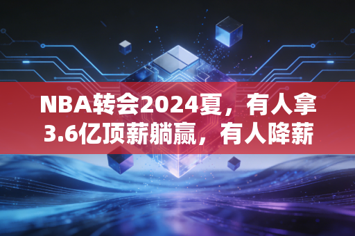 NBA转会2024夏，有人拿3.6亿顶薪躺赢，有人降薪3000万拼冠军，我们普通人的职业选择其实和球员一模一样