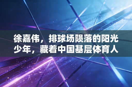 徐嘉伟,排球场陨落的阳光少年,藏着中国基层体育人最滚烫的热爱 徐嘉伟,排球场陨落的阳光少年,藏着中国基层体育人最滚烫的热爱