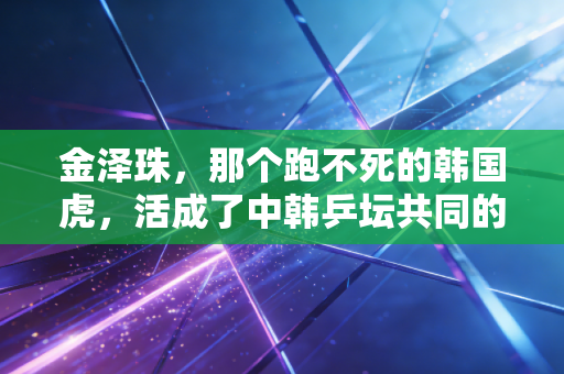 金泽珠，那个跑不死的韩国虎，活成了中韩乒坛共同的热血坐标