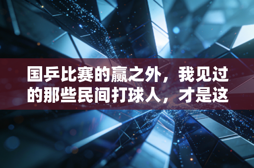 国乒比赛的赢之外,我见过的那些民间打球人,才是这项运动最动人的注脚 国乒比赛的赢之外,我见过的那些民间打球人,才是这项运动最动人的注脚