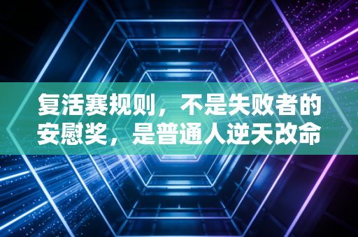 复活赛规则，不是失败者的安慰奖，是普通人逆天改命的第二剧本