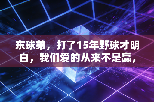 东球弟,打了15年野球才明白,我们爱的从来不是赢,是球砸地板的声响 东球弟,打了15年野球才明白,我们爱的从来不是赢,是球砸地板的声响