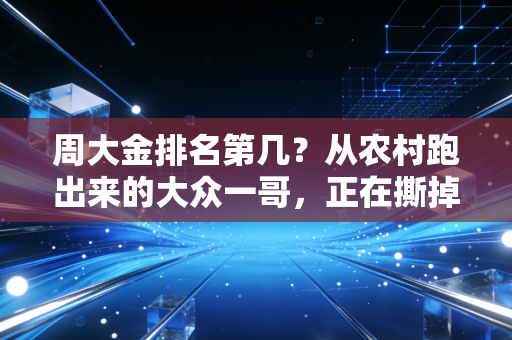 周大金排名第几？从农村跑出来的大众一哥，正在撕掉业余标签