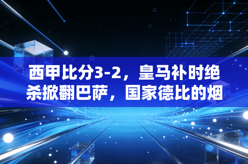 西甲比分3-2，皇马补时绝杀掀翻巴萨，国家德比的烟火气从来都藏在普通人的热爱里