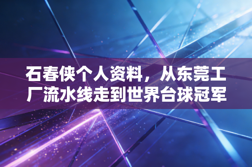 石春侠个人资料,从东莞工厂流水线走到世界台球冠军的八球女侠,她的人生比爽文还燃 石春侠个人资料,从东莞工厂流水线走到世界台球冠军的八球女侠,她的人生比爽文还燃