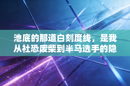 池底的那道白刻度线，是我从社恐废柴到半马选手的隐形起跑线