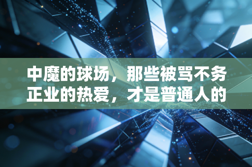 中魔的球场，那些被骂不务正业的热爱，才是普通人的生活解药