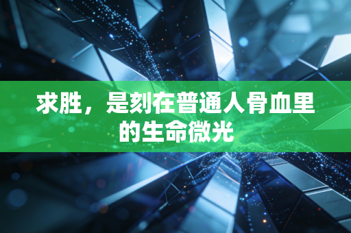 求胜，是刻在普通人骨血里的生命微光