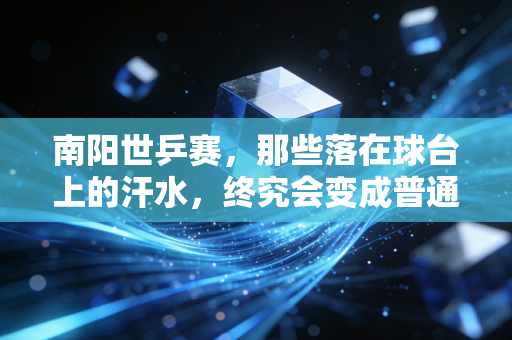 南阳世乒赛，那些落在球台上的汗水，终究会变成普通人手里的球拍