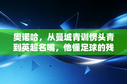 奥诺哈，从曼城青训愣头青到英超名嘴，他懂足球的残酷更懂运动的温度