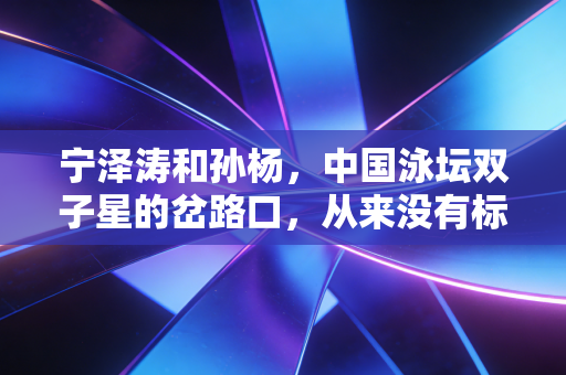 宁泽涛和孙杨，中国泳坛双子星的岔路口，从来没有标准答案的人生选择题