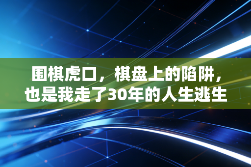 围棋虎口,棋盘上的陷阱,也是我走了30年的人生逃生指南 围棋虎口,棋盘上的陷阱,也是我走了30年的人生逃生指南