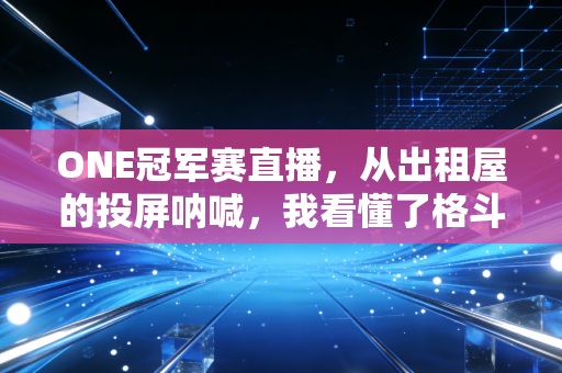 ONE冠军赛直播，从出租屋的投屏呐喊，我看懂了格斗最动人的不是KO