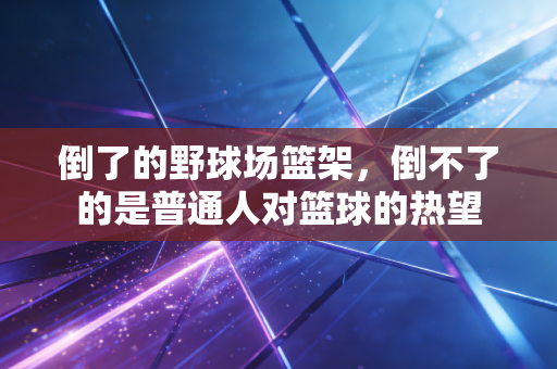倒了的野球场篮架,倒不了的是普通人对篮球的热望 倒了的野球场篮架,倒不了的是普通人对篮球的热望