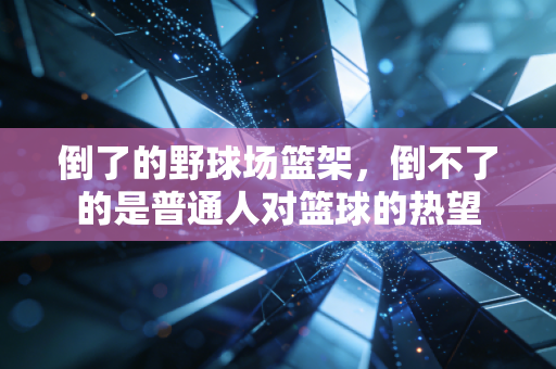 倒了的野球场篮架,倒不了的是普通人对篮球的热望 倒了的野球场篮架,倒不了的是普通人对篮球的热望