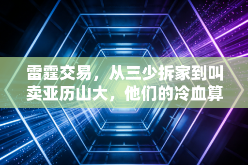雷霆交易，从三少拆家到叫卖亚历山大，他们的冷血算盘里藏着普通人最该学的生存逻辑