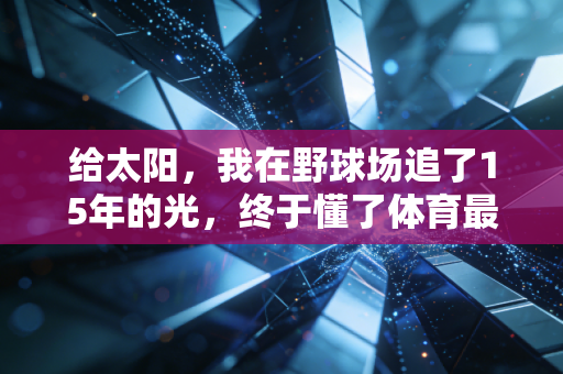 给太阳,我在野球场追了15年的光,终于懂了体育最动人的从来不是赢 给太阳,我在野球场追了15年的光,终于懂了体育最动人的从来不是赢