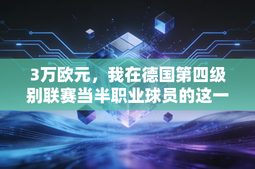 3万欧元，我在德国第四级别联赛当半职业球员的这一年