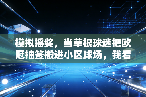 模拟摇奖，当草根球迷把欧冠抽签搬进小区球场，我看到了体育最动人的模样