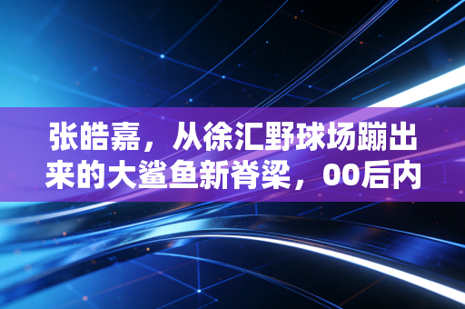 张皓嘉，从徐汇野球场蹦出来的大鲨鱼新脊梁，00后内线的成长从来都不是爽文