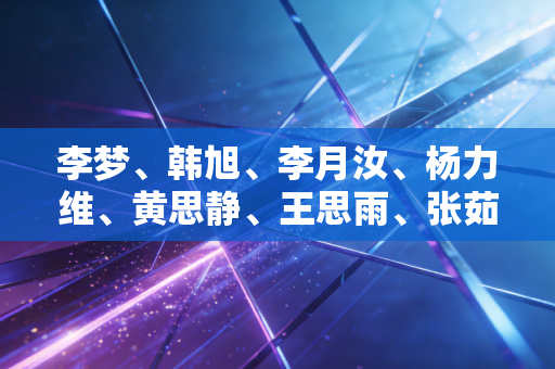 李梦、韩旭、李月汝、杨力维、黄思静、王思雨、张茹、李缘、潘臻琦、金维娜、罗欣棫、唐毓，站在聚光灯外的12个普通女孩