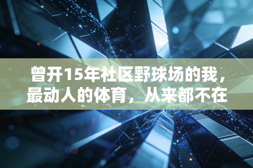 曾开15年社区野球场的我，最动人的体育，从来都不在聚光灯下
