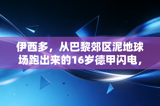 伊西多,从巴黎郊区泥地球场跑出来的16岁德甲闪电,原来普通人的热爱真能抵过万难 伊西多,从巴黎郊区泥地球场跑出来的16岁德甲闪电,原来普通人的热爱真能抵过万难