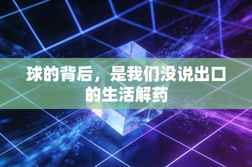 球的背后，是我们没说出口的生活解药