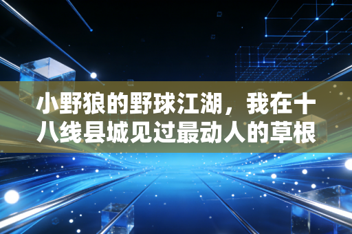 小野狼的野球江湖，我在十八线县城见过最动人的草根体育样本
