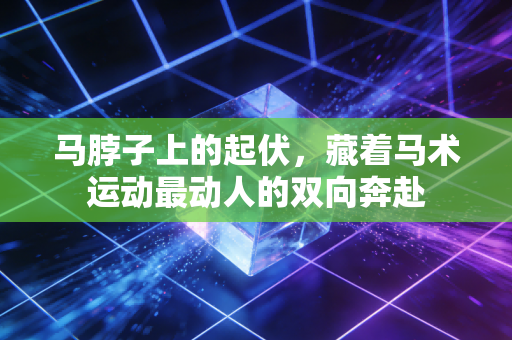 马脖子上的起伏，藏着马术运动最动人的双向奔赴