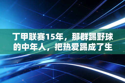 丁甲联赛15年,那群踢野球的中年人,把热爱踢成了生活的锚点 丁甲联赛15年,那群踢野球的中年人,把热爱踢成了生活的锚点