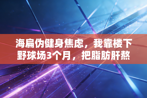 海扁伪健身焦虑，我靠楼下野球场3个月，把脂肪肝熬没了还赚了个球搭子