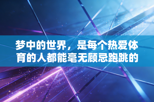 梦中的世界,是每个热爱体育的人都能毫无顾忌跑跳的赛场 梦中的世界,是每个热爱体育的人都能毫无顾忌跑跳的赛场