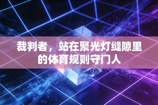 裁判者,站在聚光灯缝隙里的体育规则守门人 裁判者,站在聚光灯缝隙里的体育规则守门人