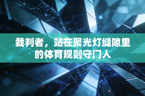 裁判者,站在聚光灯缝隙里的体育规则守门人 裁判者,站在聚光灯缝隙里的体育规则守门人
