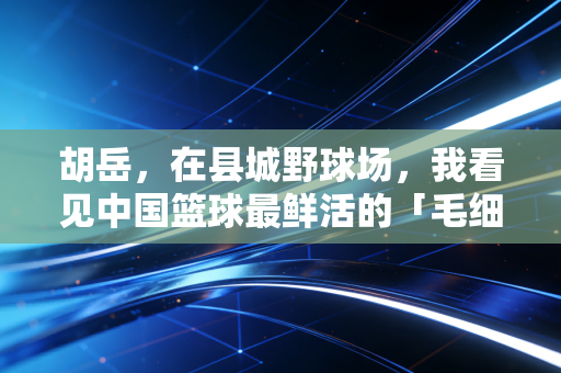 胡岳，在县城野球场，我看见中国篮球最鲜活的「毛细血管」