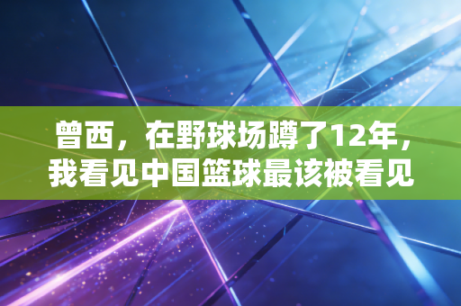 曾西,在野球场蹲了12年,我看见中国篮球最该被看见的角落 曾西,在野球场蹲了12年,我看见中国篮球最该被看见的角落