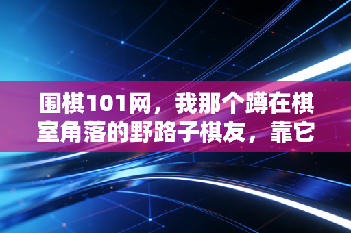 围棋101网,我那个蹲在棋室角落的野路子棋友,靠它打上了业余5段 围棋101网,我那个蹲在棋室角落的野路子棋友,靠它打上了业余5段