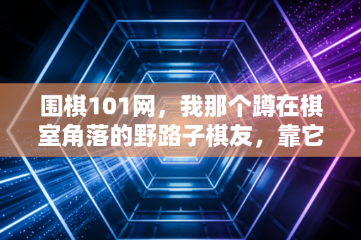 围棋101网,我那个蹲在棋室角落的野路子棋友,靠它打上了业余5段 围棋101网,我那个蹲在棋室角落的野路子棋友,靠它打上了业余5段
