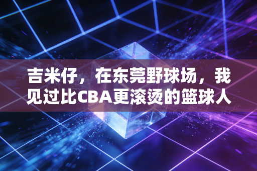 吉米仔，在东莞野球场，我见过比CBA更滚烫的篮球人生