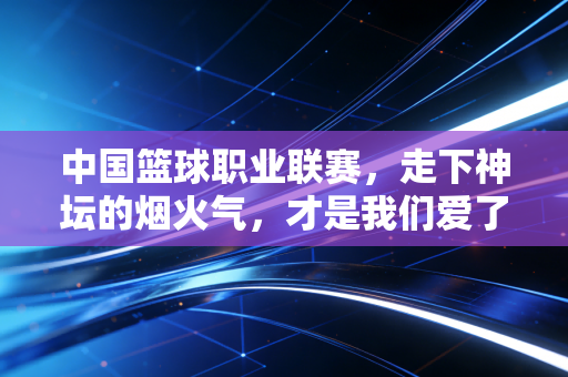 中国篮球职业联赛,走下神坛的烟火气,才是我们爱了20多年的理由 中国篮球职业联赛,走下神坛的烟火气,才是我们爱了20多年的理由
