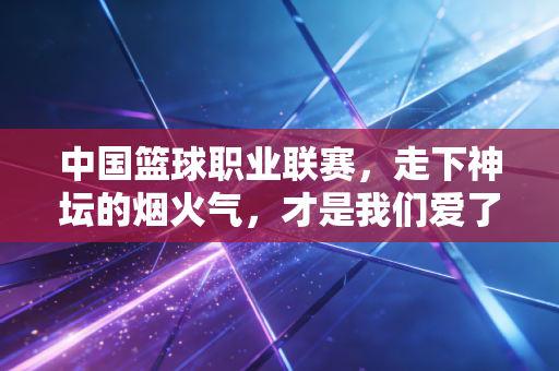 中国篮球职业联赛,走下神坛的烟火气,才是我们爱了20多年的理由 中国篮球职业联赛,走下神坛的烟火气,才是我们爱了20多年的理由