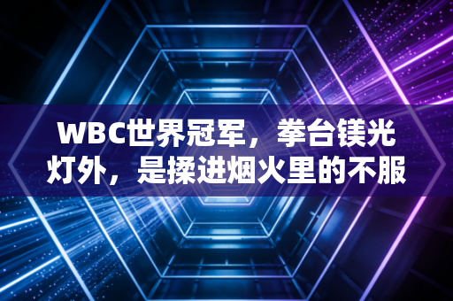 WBC世界冠军,拳台镁光灯外,是揉进烟火里的不服输人生 WBC世界冠军,拳台镁光灯外,是揉进烟火里的不服输人生