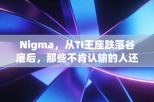 Nigma,从TI王座跌落谷底后,那些不肯认输的人还在守着电竞的浪漫 Nigma,从TI王座跌落谷底后,那些不肯认输的人还在守着电竞的浪漫
