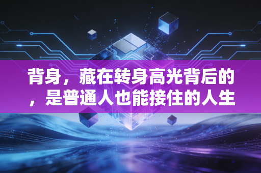 背身，藏在转身高光背后的，是普通人也能接住的人生底气