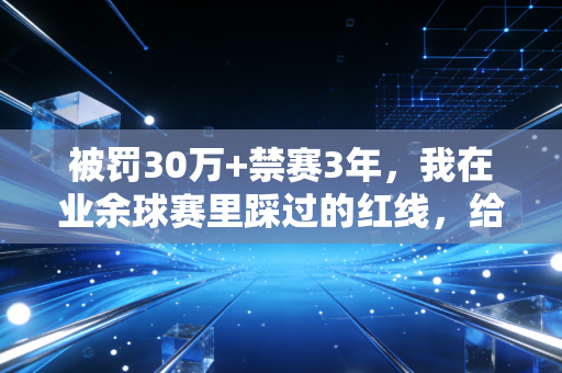 被罚30万+禁赛3年,我在业余球赛里踩过的红线,给所有踢球的人提个醒 被罚30万+禁赛3年,我在业余球赛里踩过的红线,给所有踢球的人提个醒
